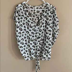 Miami Leopard Sheer top